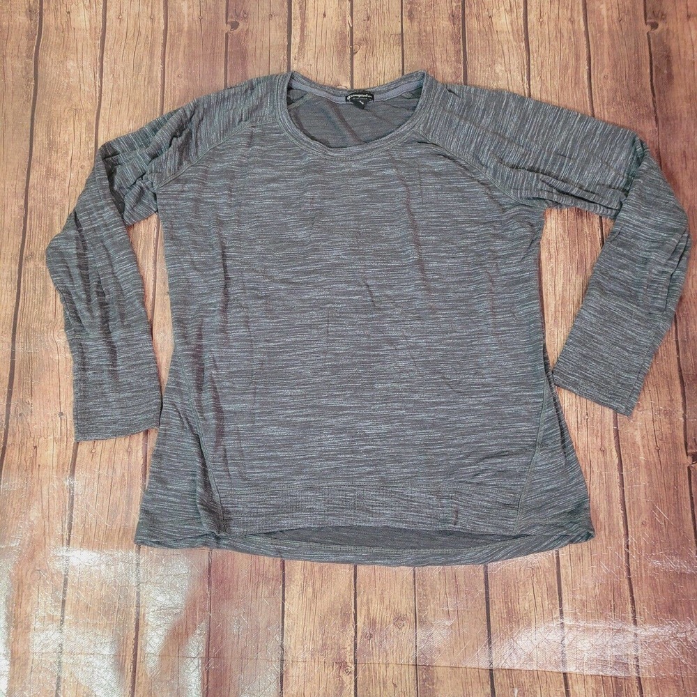 Champion‎ Womens Sweatshirt Gray XL Elite Lightweight High-Low Hemline